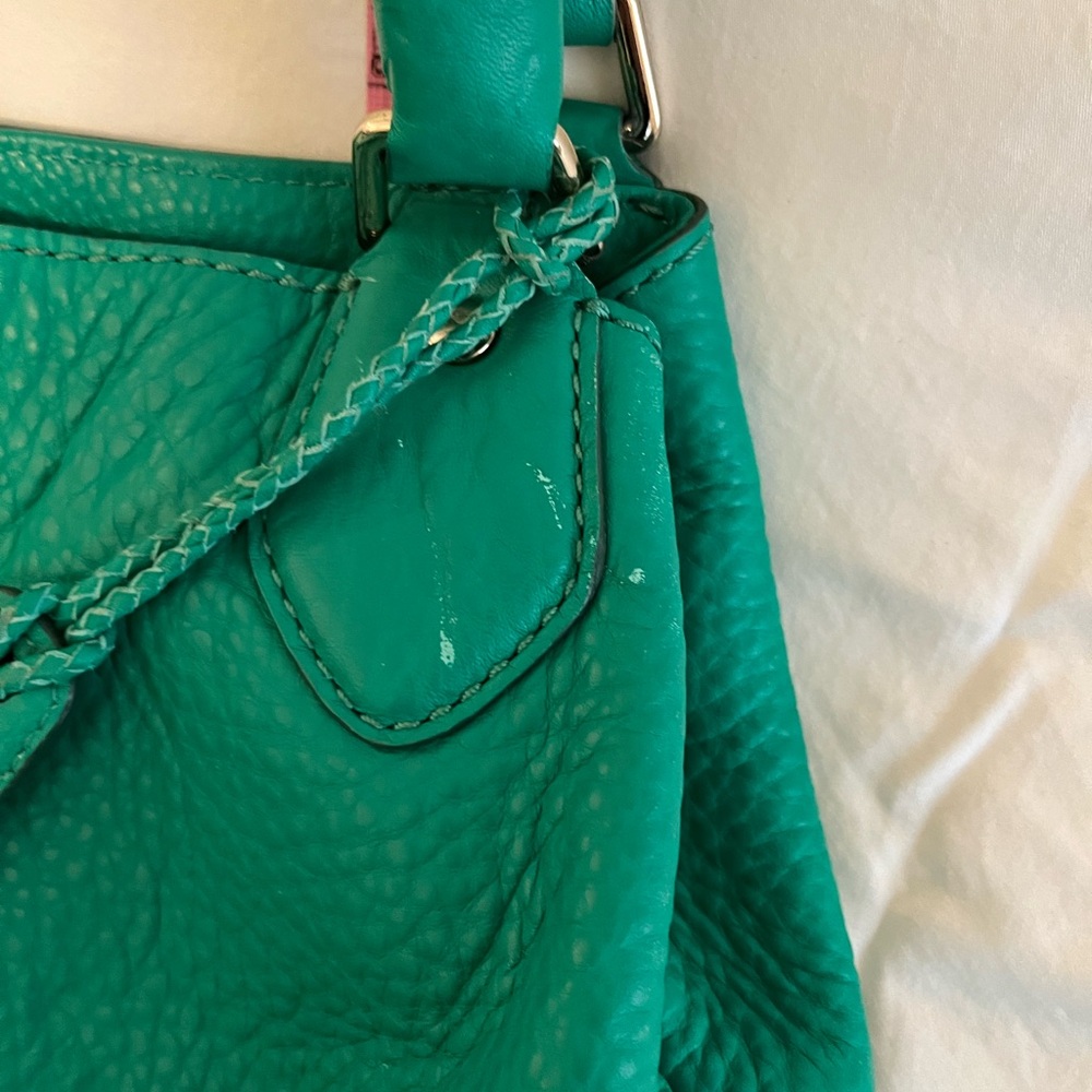 👛♥️Cole Haan shoulder purse in a greenish Turquoise 🤩 - Picture 6 of 11